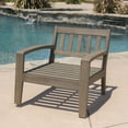 thumbnail image 4 of Noble House Cascada Acacia Wood Club Chairs with Cushions, Grey / Dark Grey (Set of 2), 4 of 8