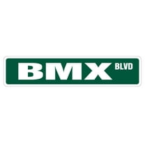 Bmx Street [3 Pack] of Vinyl Decal Stickers | Indoor/Outdoor | Funny decoration for Laptop, Car, Garage , Bedroom, Offices | SignMission