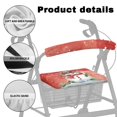 thumbnail image 5 of HELLHERO Christmas Snowman Back Rest Covers Breathable Walker Seat Covers & Fits Rollators for Unisex Indoor Outdoor for Elderly, 5 of 7