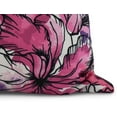 thumbnail image 2 of Simply Daisy, 18" x 18" Zentangle, Floral Print Outdoor Pillow, Purple, 2 of 2