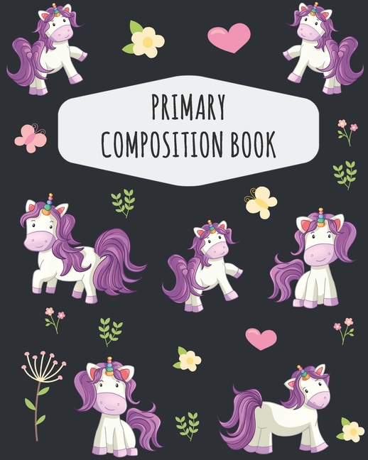 Unicorn Primary Composition Book Cute Magical Unicorn Primary