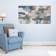 thumbnail image 2 of Cuadro Decorativo Abstracto 90x122cm Azul Grisáceo, 2 of 6