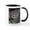 White/Black Inside, variant on CafePress - Gray Cat Russian Blue Mug - 11 oz Ceramic Mug - Novelty Coffee Tea Cup
