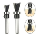 thumbnail image 2 of Ruibeauty 1/4\" Shank Carbide Dovetail Router Bit With Bottom Bearing Woodworking Cutters, 2 of 5