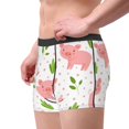 thumbnail image 4 of Kll Funny Little Pigs Men'S Cotton Boxer Briefs Underwear-Small, 4 of 9