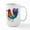 White, variant on CafePress - De Colores Rooster Mugs - 15 oz Ceramic Large White Novelty Mug