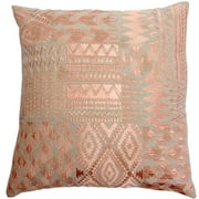 Embroidered Patchwork Pillow Cover