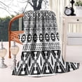 thumbnail image 2 of Black Geometric Triangle Gear Pattern Blanket,Comfortable Soft Flannel Throw Blanket,All Season,Warm Lightweight Blankets for Sofa Bed Couch Living Room Chair,40"x50", 2 of 4