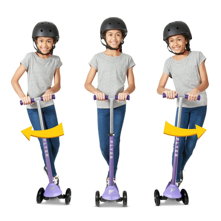 Flyer by Radio Flyer, Glider Pro 3-Wheel Scooter for Kids 6+