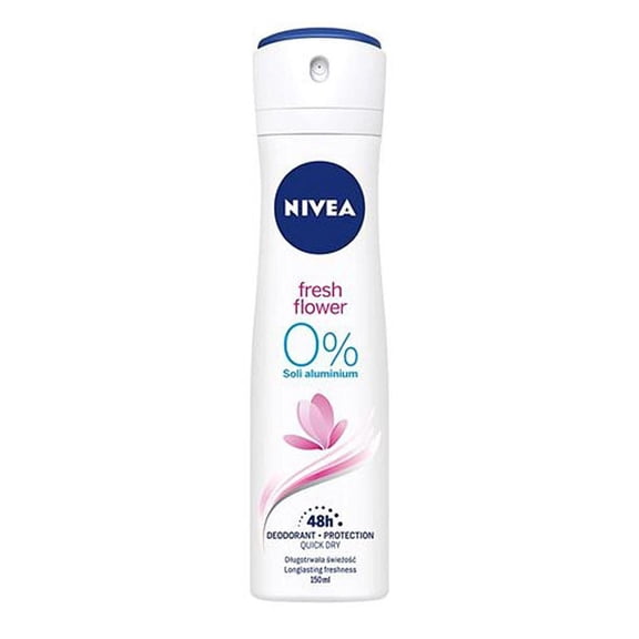 Nivea Spray Deodorant Fresh Flower 0 % Aluminum Salts - 150 ml