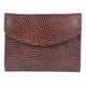 thumbnail image 1 of Cartera Tarjetero Piel Genuina Monedero Broche Imán cafe, 1 of 7