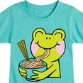 thumbnail image 3 of Instant Message - Kawaii - Frogs Love Ramen Noodles - Toddler & Youth Girls Short Sleeve T-Shirt, 3 of 6