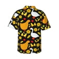 thumbnail image 3 of Goofa Farm Goose Hawaiian Shirt for Men, Unisex Summer Beach Casual Short Sleeve Button Down Shirts,Aloha Tropical Floral print shirt-XX-Large, 3 of 9