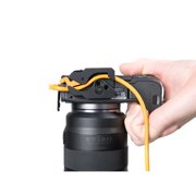 Tether Tools LeverLock Plate and TetherPro Optima 10G 31' USB-C Straight to USB-C Right Angle Cable, Black