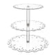 thumbnail image 1 of Hemoton - Soporte redondo de 3 niveles para postres y cupcakes, acrílico transparente, ideal para bodas, fiestas, pasteles y cupcakes, 1 of 4