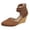 Brown, variant on Women's Closed Toe Wedges Heels Sandals Elastic Ankle Strap Platform Elegant Dress Shoes Lightweight Walking Heels Red Size 7