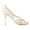 Ivory White, variant on XYD Women Caged Toe Rhinestone Slip on Pumps Openwork Shoes Studded Thin High Heels Fashion Prom Date Sandals Size 7 Purple