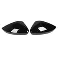 thumbnail image 2 of Side Mirror Cover, Left Right Rearview Mirror Cover Easy Install 1 Pair Aerodynamic Gloss Black  for Superb 3V 2015 To 2020, 2 of 8