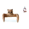 thumbnail image 1 of Portarollos De Papel Higiénico De Resina Con Forma De Búho, Organizador De Toallas, Escultura De Dibujos Animados, Adorno Para El Hogar, Cocina, Dormitorio, Oficina Y Tienda., 1 of 8
