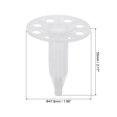thumbnail image 2 of Uxcell 55mm Perforated Insulation Pins, 50 Set Insulating Nails Wall Plug Plastic Expansion Bolt for Fixing Foam Board, 2 of 6