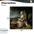 thumbnail image 4 of Stupell Industries Glam Rococo Woman with Dog Canvas Art, 24 x 24, by The Wands Want, 4 of 8