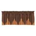 thumbnail image 2 of VHC Brands Patriotic Patch Primitive Red Plaid Cotton Patriotic Patch Kitchen Curtains Valance 16x72, 2 of 5