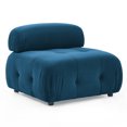 thumbnail image 6 of Modular Sectional Sofa, Button Thick Tufted Designed and DIY Combination, L Shaped Sleeper Couch with Reversible Ottoman, Navy Velvet, 6 of 9
