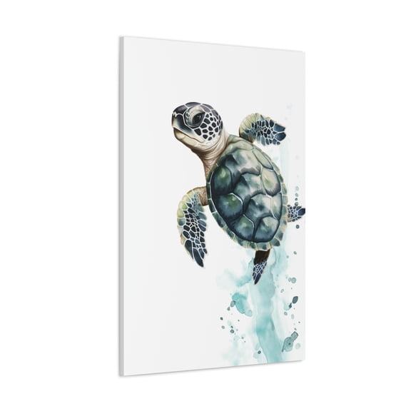 Watercolor Turtle Painting 2 - Nursery Collection - Bedtime Stories