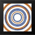 thumbnail image 2 of Pinto, Patricia 12x12 Black Modern Framed Museum Art Print Titled - Italian Dotted Circle Tile, 2 of 5