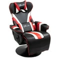 thumbnail image 2 of Vinsetto Gaming Chair, Racing Style Computer Recliner with Lumbar Support, Footrest and Cup Holder, Black/White/Red, 2 of 9