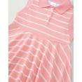 thumbnail image 5 of Little Girls Clothes Little Girls Polo Dress 6Y Girls Summer Casual Dress 7Y Girls Lapel Sleeveless Stripe Dress Pink, 5 of 7