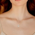 thumbnail image 4 of 1.50 CTW Lab Grown Diamond Three Stone Snow Hidden Bail Pendant in 14K Yellow Gold, 4 of 5