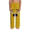 thumbnail image 4 of Funny Boys Cartoon Face Print Pants with Pockets - Novelty Soft Stretchy Sweatpants for Kids, Playful Yellow Lounge Wear, Sizes 4-14,Size 12 T, 4 of 9