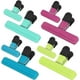thumbnail image 1 of Pinzas para patatas fritas, paquete de 8, pinzas para alimentos,para bolsas de apertura amplia para almacenar alimentos con cierre hermético (4 L, 4 S) Rosa rojo,verde claro, azul,menta 15,3/7,8 cm, 1 of 5