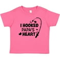 thumbnail image 3 of Inktastic I Hooked Papa's Heart with Fishing Rod Boys or Girls Baby T-Shirt, 3 of 5