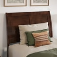thumbnail image 5 of AFI Valencia Twin XL Low Profile Sleigh Platform Bed with Matching Footboard, Walnut, 5 of 13