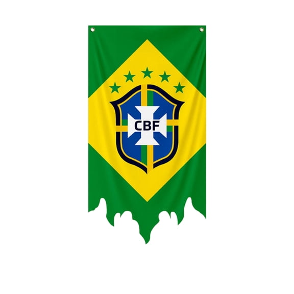 Yanxiao 2026 World Football Cup National Team Flags, 51.2" Soccer Game Brazil Cheering Fan Flags Banner Decor, World Cup Decor for Stadium Events Fans Game Day Outdoor Decor