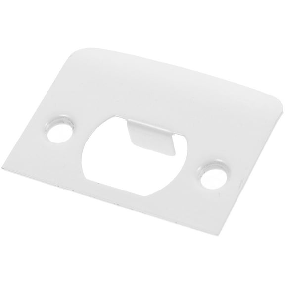 unbranded  House Door Knob Plate Plates for Interior Doors Latch Strike White