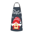 thumbnail image 2 of Honeii Cute Christmas Gnomes (2) Print Waterproof Apron, Adjustable Kitchen Apron with Pockets,for Gardening, Dishwashing, Meat Processing, Car Washing, and Pet Grooming, 2 of 8