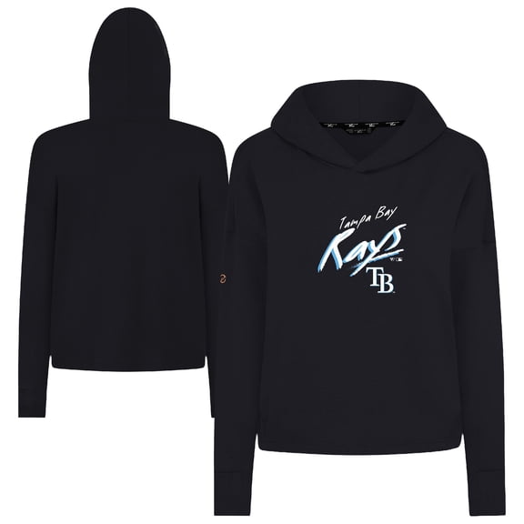 Women's Levelwear Black Tampa Bay Rays Sweet Sizzle Tri-Blend Hoodie