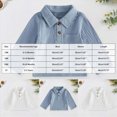 thumbnail image 4 of Gerichy Baby Boys Clothes Toddler Infant Boy Button-down Shirt Tops Cotton Linen Long Sleeve Fall T-Shirt 6M-3T, 4 of 7