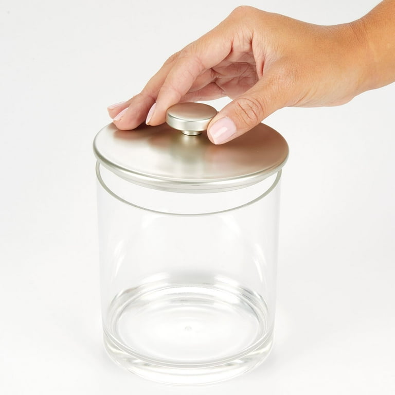 mDesign mdesign wide acrylic apothecary jars with airtight lids