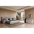 thumbnail image 6 of Modrest Maranello Modern Wood & Faux Marble Nightstand in Wash Gray, 6 of 6