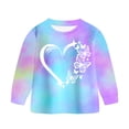 thumbnail image 6 of KPOPLK Boys Girls Outfit Sets 2-8 Years Kids Fall Soft Clothes Casual Cotton Long Sleeve Graphic Print T Shirts and Pants 2 Piece Clothes Blue Size 7-8 Years, 6 of 6