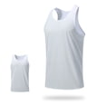 thumbnail image 6 of NOLDARES Men's Classic Sleeveless Baggy Tank Tops Gym Muscle Tee for Athletic Workout Casual Vacation(White,S), 6 of 7