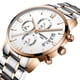 thumbnail image 2 of Reloj, Reloj de pulsera casual de negocios de acero inoxidable de cuarzo para hombre Abanopi  Silver, 2 of 2