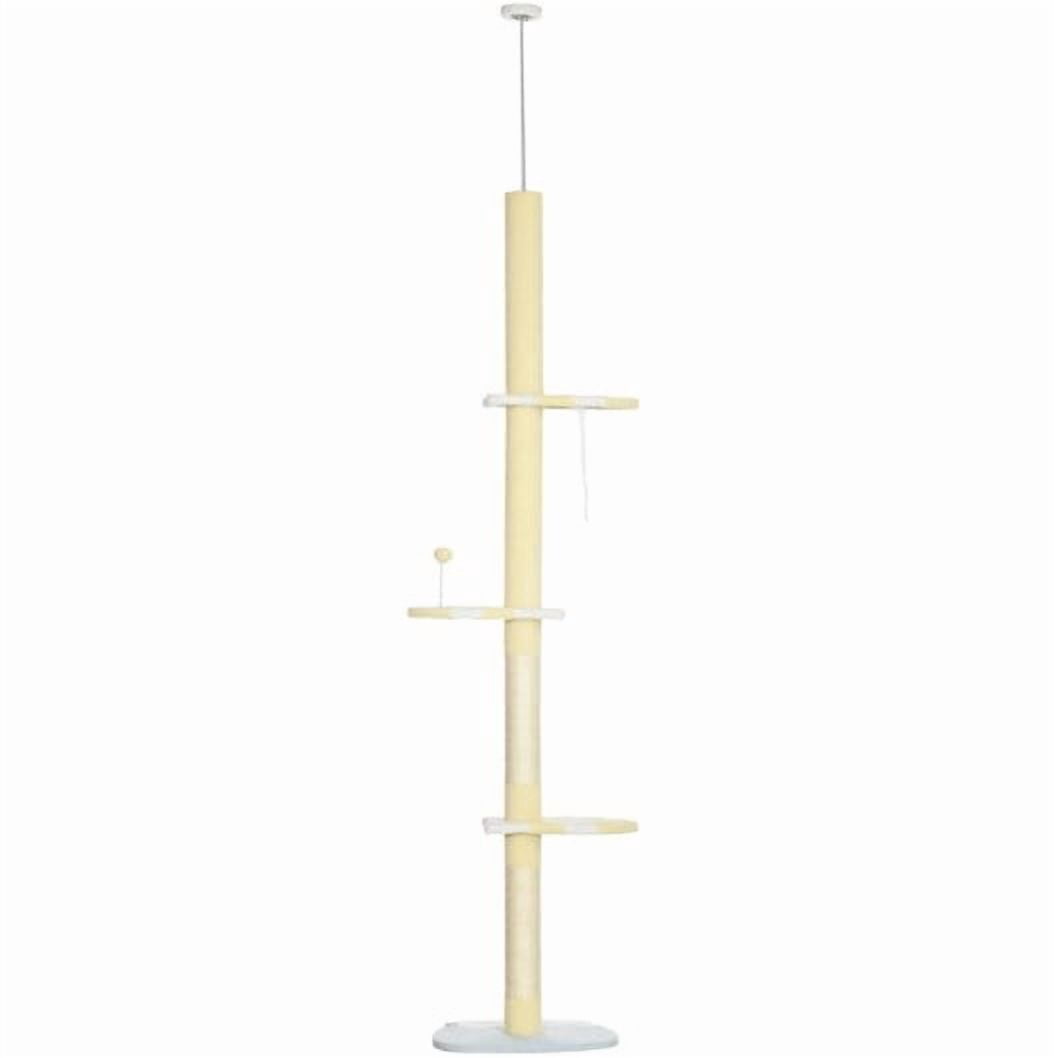 Cat Tree,4-Tier Floor to Ceiling Cat Tree