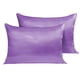 thumbnail image 1 of Funda de almohada 2pcs Funda de almohada de satén de poliéster Ropa de cama Funda de almohada para dormir, Morado, Reino Unido / US-Q, 20x30 pulgadas Jumpingount HA003643-02, 1 of 7