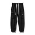 thumbnail image 1 of Classic Design Multi Pockets Cargo Pants, Men's Casual Loose Fit Drawstring Cargo Pants Joggers For Spring Summer Outdoor, 1 of 5