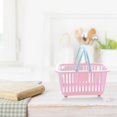 thumbnail image 3 of Mini Desktop Storage Basket with Ergonomic Handle - Stackable Organizer for Stationery, Cosmetics & Toiletries, 3 of 6